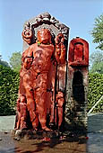 Khajuraho - Bhairava idol on the path leading Matangesvara temple 